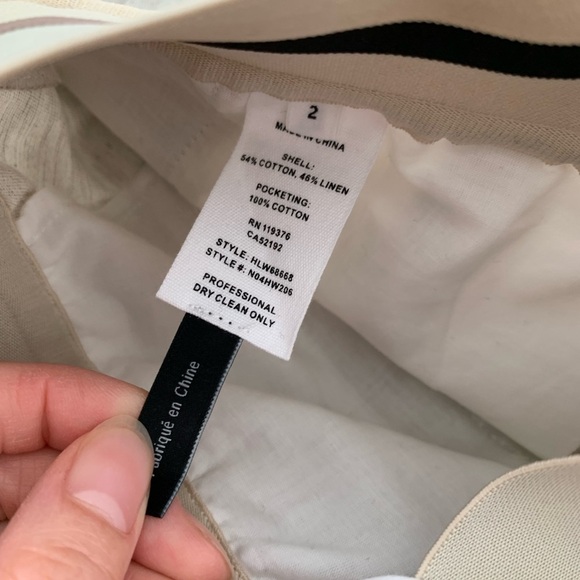 Helmut Lang Pull-On Cotton Linen Cargo Pant NWT - Picture 9 of 9